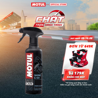 [sản phẩm trải nghiệm[ đánh bóng bề mặt nhựa xe máy - e5 shine & go 400ml