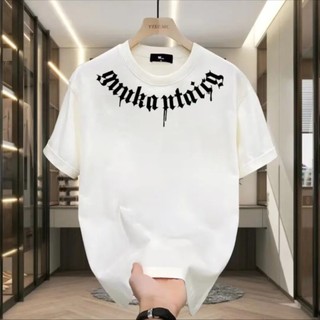 Áo thun cotton nguyên chất [M-5XL] Áo thun ngắn tay cổ tròn cotton thiết kế hợp thời trang Mỹ hàng đầu nam 100% cotton mềm mại phù hợp cho cả nam và nữ