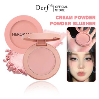 Phấn má hồng đơn sắc chống thấm nước lâu trôi Tấm cam đào mềm sương mù mờ tự nhiên