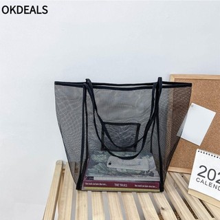 ᲦOKDEALSღ Towel Mesh Beach Bag Beach Toys Shoulder Bag Beach Totes Grocery Women Picnic Handbag Shopping Bag/Multicolor