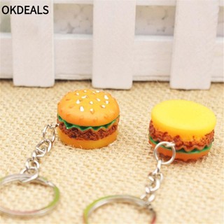 Móc Khóa Hình Hamburger 3D Vui Nhộn