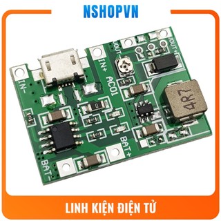 Mạch sạc pin 18650 1S tích hợp tăng áp 27V