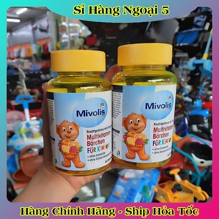 [auth] Kẹo Gấu Bổ Sung Vitamin Tổng Hợp Cho Trẻ Mivolis, Vị Trái Cây, 60 Viên - Nội Địa Đức Đủ Bill [Hot]