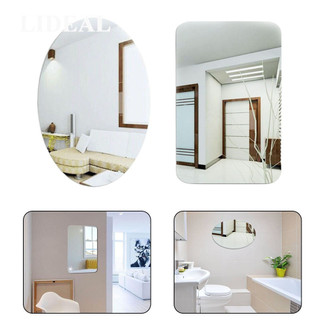 [Mã CLS2404A giảm 30k đơn 150k] ❌ Gương Dán Tường Bằng Acrylic Hình Vuông / Oval 3D Trang Trí Nhà Tắm