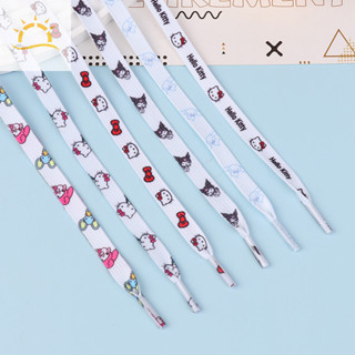   Be  2 Dây Giày Sanrio Hoạt Hình Quế Kuromi Hello Kitty Thời Trang Đế Bằng Dây Giày Phụ Kiện Dây Giày 120cm Bé Gái Quà Tặng VN 