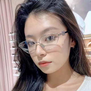 Kính Mát Nữ Mắt Mèo Thời Trang Thương Hiệu Sang Trọng Kính Mát Đen Nữ Retro Hợp Thời Trang Khung Kim Loại Hình Bầu Dục Kính UV400