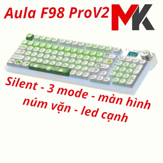  Bàn phím cơ Aula F98 Pro V2 MOA Profile Cute Keycap - Silent switch - 3 Modes - RGB 
