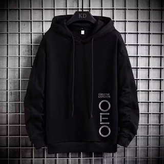 thời trang Hàn Quốc in họa tiết Áo Hoodie có mũ trùm đầu nam Unisex Oersize