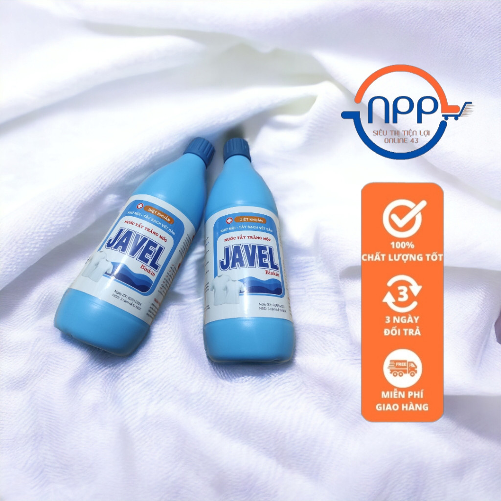 Nước tẩy trắng Javel Clean, tẩy sạch vết bẩn cứng đầu