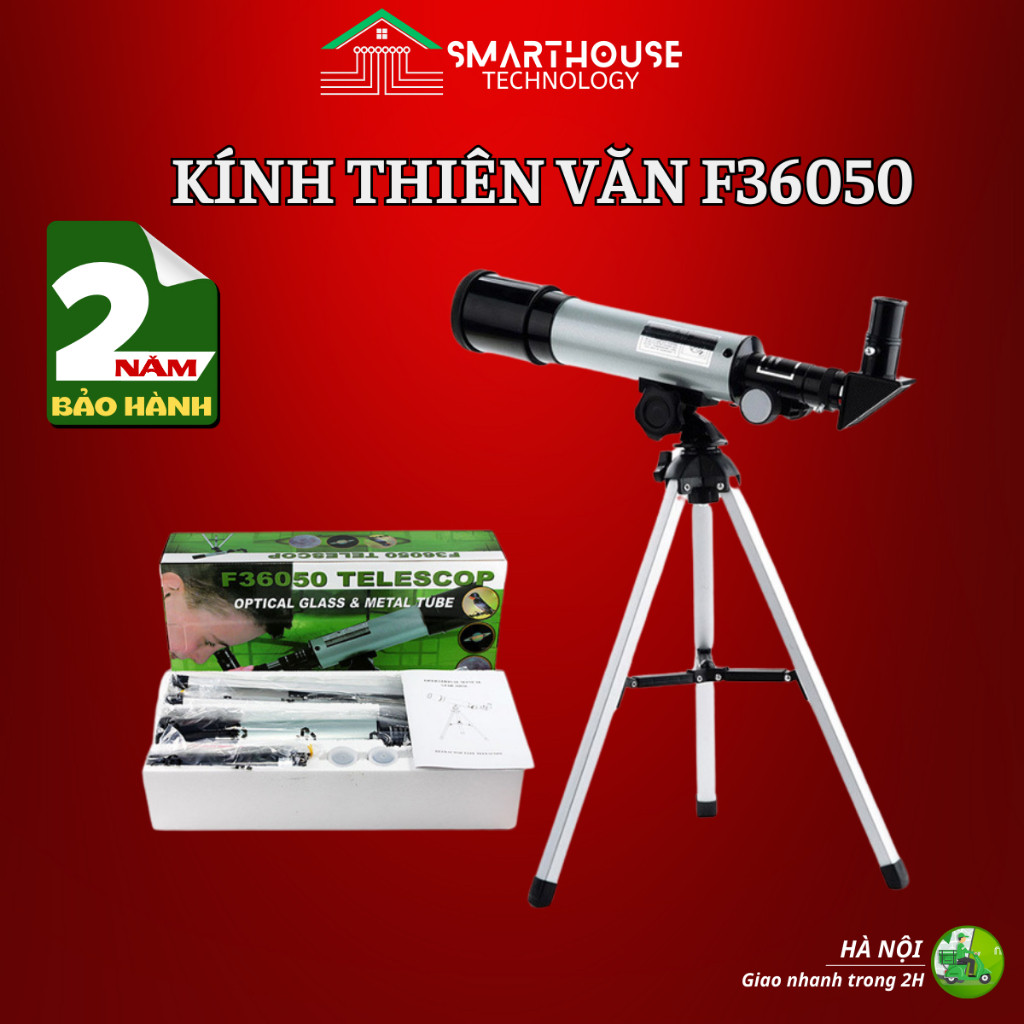 Kính thiên văn, Kính viễn vọng khúc xạ giá rẻ F36050 quan sát hành tinh, mặt trăng ban đêm, hỗ trợ t