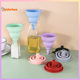 Phễu Nhà Bếp Aislerbee Không Dễ Bị Biến Dạng Có Thể Gập Lại Độ Mềm Mại Cao Độ Dẻo Xả Silicon Lỏng Phễu Bia Có Thể Gập Lại Cho Nhà Hàng
