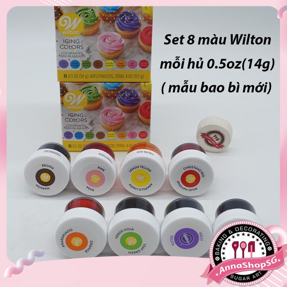 SET 8 MÀU THỰC PHẨM WILTON