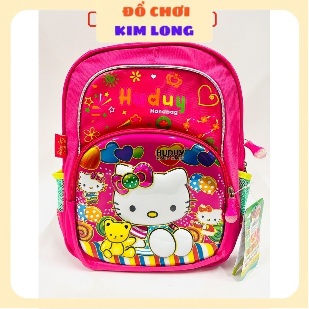 Sẵn Balo - Cặp đi học cho bé gái mẫu giáo - mầm non hình Kitty - công chúa Elsa công chúa Disney - c