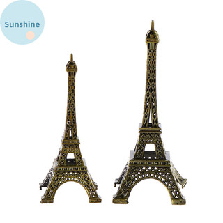 Retro Paris Tháp Eiffel Nhà Bàn Làm Việc Mô Hình Đồng Kim Loại Tượng Trang Trí Hình VN