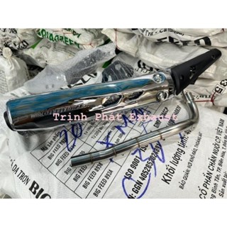 pô xe máy Pô Exciter 2010 êm&móc tặng cổ Wave Sirius