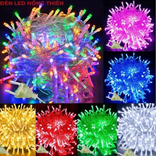 Dây chớp led trang trí noel, giáng sinh, Tết 100m bóng TRONG