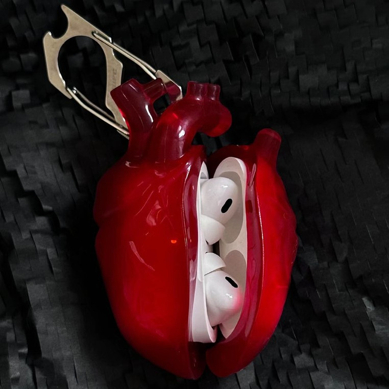 Hộp đựng tai nghe Heart Airpodspro2 Vỏ bảo vệ silicon lỏng 808FC Vỏ tai nghe airpod3 trong suốt Thiết kế ban đầu