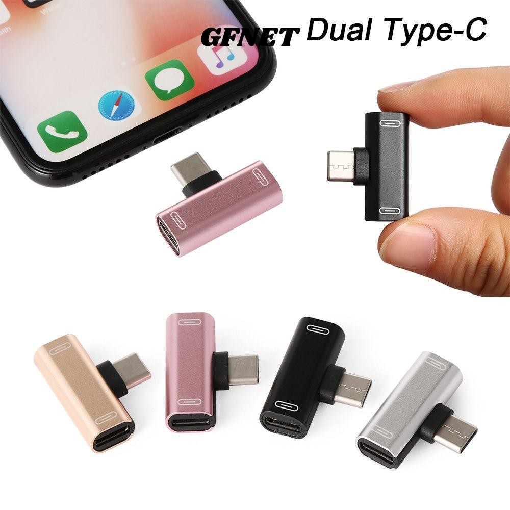 GFNET  Bộ chuyển đổi âm thanh Đầu nối cáp Mini Bộ chia AUX nhanh cho S10 S9 Huawei Mate20