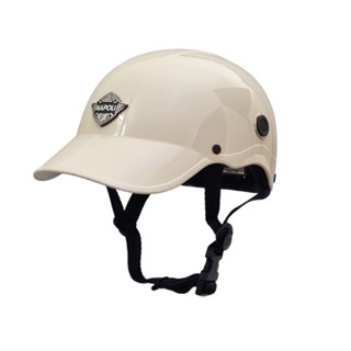 Mũ bảo hiểm lưỡi trai Napoli có logo, nón bảo hiểm 1/2 kết cứng, mỏ liền, nón sơn dành cho nam nữ, bảo hành 12 thẳnge3