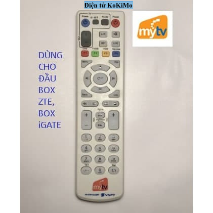 Điều khiển, remote MyTV ZTE bảo hành 12 tháng