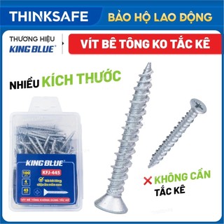  Vít bê tông không dùng tắc kê KingBlue KFJ kích thước 4mm dài 32-45mm chuyên dùng cho mũi khoan không tắc kê 
