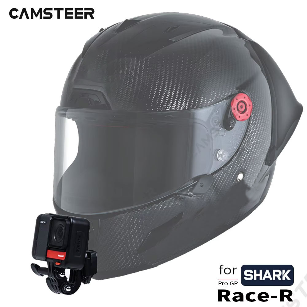 Cho Shark Race R Pro GP Mũ Bảo Hiểm Nhôm Tùy Chỉnh Giá Đỡ Cho GoPro Hero13 12 11 10 Insta360 X4 X3 A