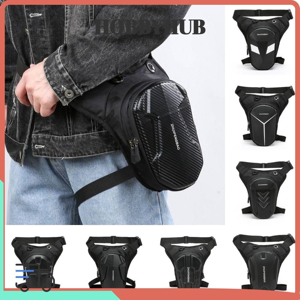 Túi đùi eo HOBBYHUB, có dây đeo chân Túi đựng chân xe máy dung tích lớn, Túi đeo chân thả EVA chắc chắn chống thấm nước Đồ dùng ngoài trời