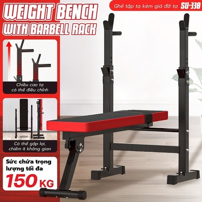 [MALL]  SU-331-330 Ghế Tạp Tạ ,Tập Bụng Đa Năng Cao Cấp Tập Gym