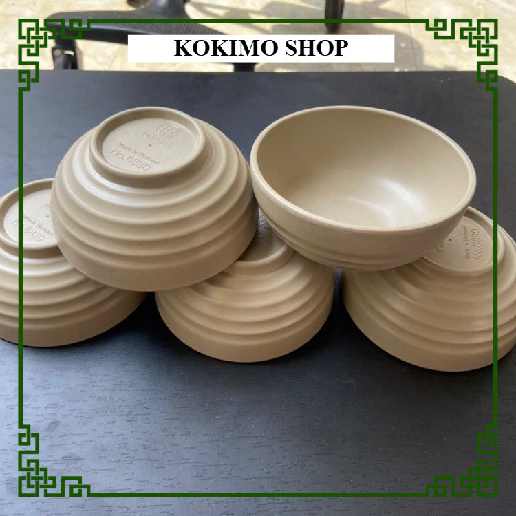 Bát cơm melamine thái Đen nhựa Việt Nhật, Chén cơm chịu nhiệt cho nhà hàng, quán ăn, khách sạn