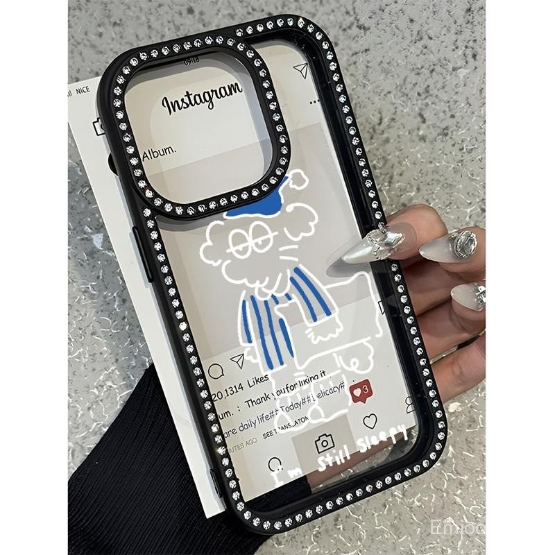 Chú chó hoạt hình bên ngoài dây chuyền Cho iPhone 15 12 16 11 13 14 13PRO 12PRO 15PROMAX 13PROMAX 12