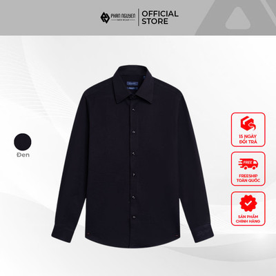 Áo sơ mi nam dài tay Phan Nguyễn, chất liệu 100% cotton cao cấp thoáng mát form regular fit SMD.1364