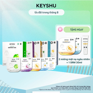 Combo 2 Hộp Mặt Nạ KEYSHU 10 Miếng 30ML Dưỡng Ẩm, Làm Sáng Da, Hỗ Trợ Ngăn Ngừa Lão Hóa