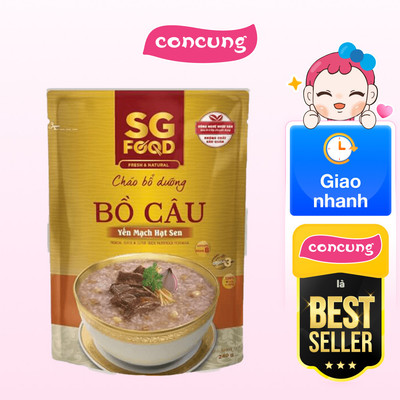 Cháo bổ dưỡng Bồ Câu Yến Mạch Hạt Sen SG Food 240g