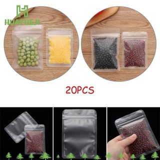 Huayueji 20 Chiếc Túi Đóng Gói Bán Lẻ Trong Suốt Chống Thấm Nước Matte Có Thể Đóng Lại Túi