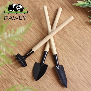 Daweif mini vườn xẻng làm cỏ 3 cái / bộ nồi cây cảnh dụng cụ làm vườn chậu dụng cụ ngâm đất muỗng xẻng mũi sắc xẻng làm vườn