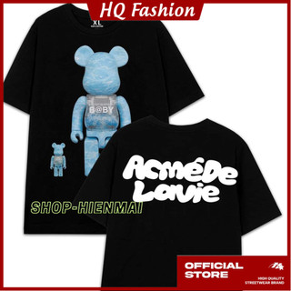 Áo thun nam nữ Unisex gấu Bearbrick basic tee form rộng tay lỡ thoáng mát, co dãn 4 chiều - HQ Fashion