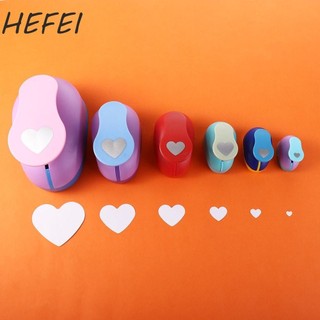 HEFEI Dập Nổi Đấm Đồ Chơi Trẻ Em Cho Giấy Hình Trái Tim Cắt Giấy Tròn Máy Đấm Thủ Công DIY Đấm Máy Làm