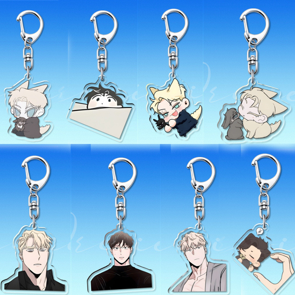 Móc Khoá, Standee, Tranh Kính Mô Korean BL Manga Zheng Yiyuan Manhwa Trang Trí Bàn Học, Làm Việc