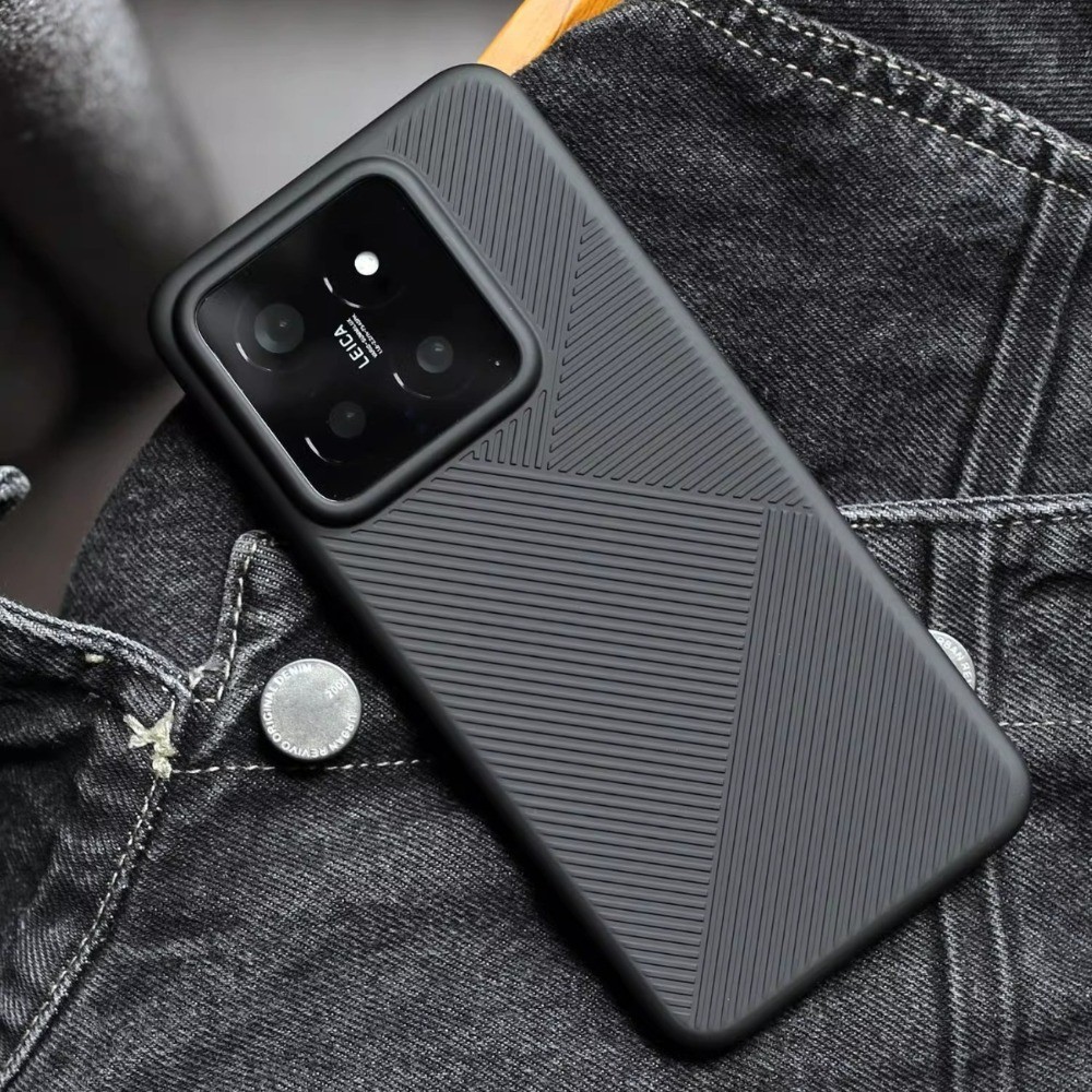 Dành Cho Xiaomi 14 Pro 13 Ultra Ốp Lưng Điện Thoại Siêu Mỏng Matte Trong Suốt Họa Tiết Hình Học Chống Sốc Bảo Vệ Vỏ Nhựa Cứng