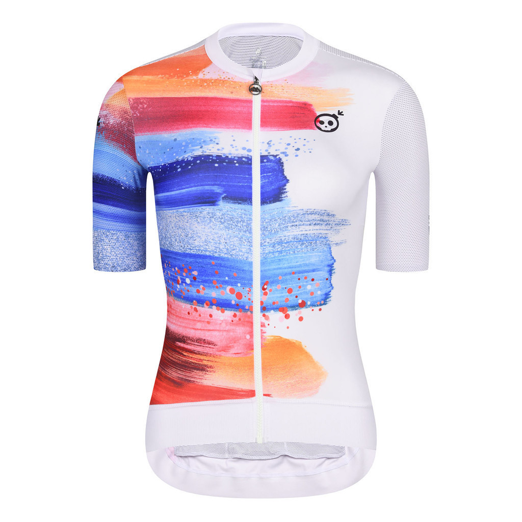 Skull MONTON WOMENS XE ĐẠP Jersey Quần áo đi xe đạp Đồng phục đường trường Xe đạp Jersey Mùa hè thoá