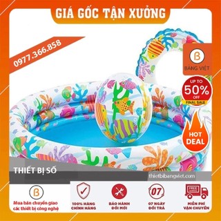 Bể bơi phao 3 tầng 3 chi tiết xinh xắn cho bé