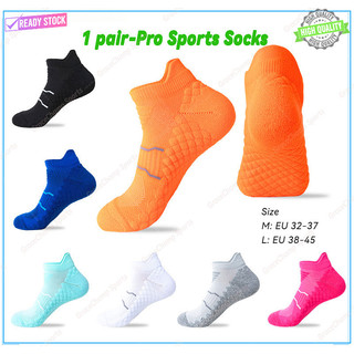 1 Đôi Tất Thể Thao Cắt Thấp Nam / Nữ Nén Chống Trơn Trượt Chạy Bóng Rổ Bóng Đá Đi Xe Đạp Chất Lượng Cao Thoáng Khí Ẩm Wicking