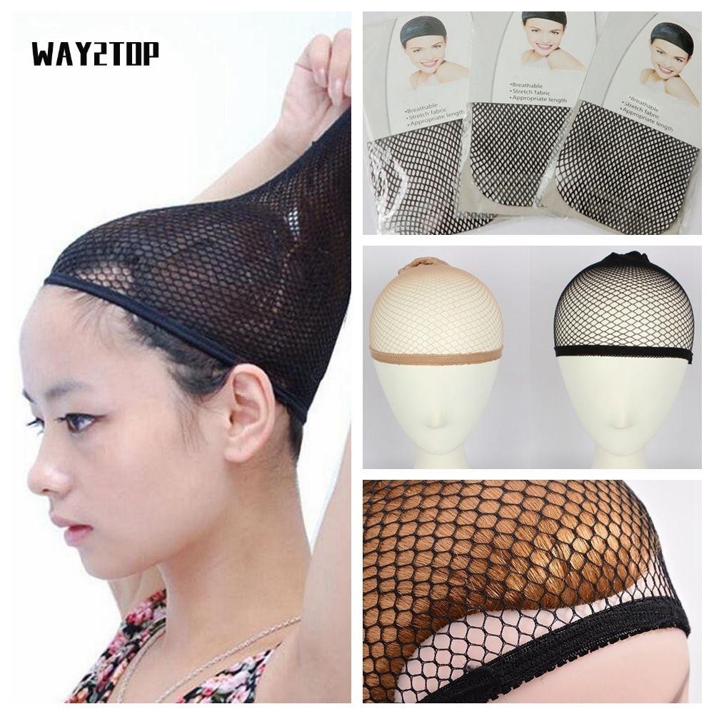 WAY2TOP Vớ tóc giả co giãn ren Snood