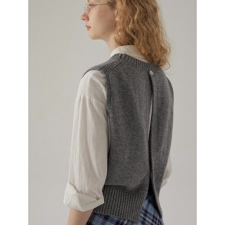  Áo Vest dệt kim cổ tròn mùa đông dành cho nữ C & M 