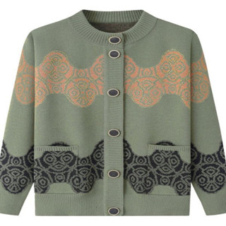 Áo khoác len Bà Ngoại thu đông cho người cao tuổi Áo len dệt kim dày dặn lót nhung cho mẹ Áo khoác xuân cho người trung niên và cao tuổi