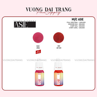 Mực Asie của Trung, bám nhanh bong đậm màu basic có thể mix màu mini 3,3ml , Fullsize 10ml