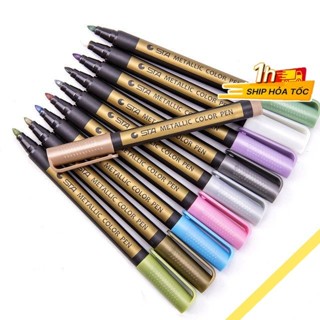 Bút dạ Marker nét 2mm màu nhũ Sta Metallic, bút viết Calligraphy, tiêu đề trên nhiều chất liệu