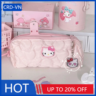 [CRD] Sanrio Hello Kitty Túi đựng bút chì dung tích lớn Hộp đựng bút dễ thương Kt Cat Túi đựng mỹ phẩm dành cho nữ Đồ dùng học sinh Quà tặng văn phòng phẩm. yk