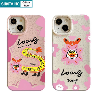 Suntaiho Thẩm Mỹ Độc Đáo Họa Tiết Rồng Ốp lưng Iphone 15 14 13 12 11 Pro Max IP 7 8 Plus Iphon X Xs XR Xs Max Silicon Mềm Cao Cấp Chống Sốc Ốp Lưng