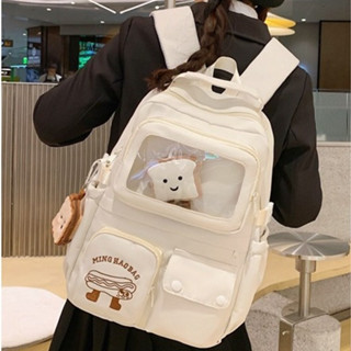  Balo nữ đi học cặp sách học sinh nam nữ cấp 2 kiểu dáng hàn quốc hoạt hình dễ thương chống thấm nước 